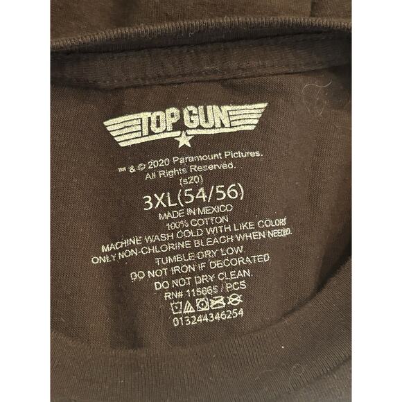 Top Gun “Talk To Me Goose” 80's Movie Fighter Pilot 3XL Black Shirt - Picture 5 of 5